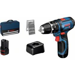 Bosch Professional GSB 12V-15 aku příklepová vrtačka, vč. 2x aku, 06019B690K