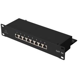 Renkforce RF-4870828 8 portů síťový patch panel 254 mm (10) CAT 6A 1 U osazený