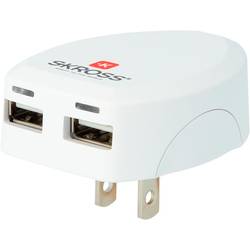 Skross SKROSS USB nabíječka do zásuvky (230 V) Výstupní proud (max.) 2.4 A USB Počet výstupů: 2 x