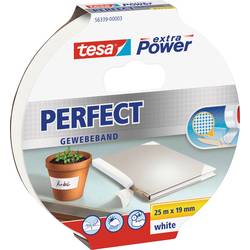 tesa PERFECT 56339-00003-01 páska se skelným vláknem tesa® Extra Power bílá (d x š) 25 m x 19 mm 1 ks