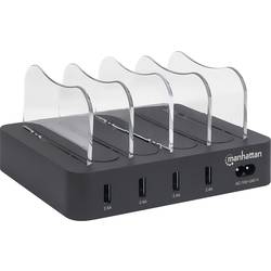 Manhattan 102261 USB nabíjecí hub 34 W do zásuvky (230 V) Výstupní proud (max.) 2.4 A USB 3.2 gen. 1 zásuvka A Počet výstupů: 4 x