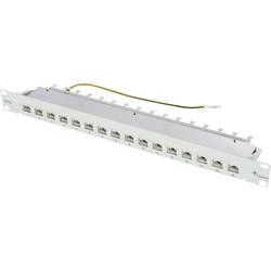 Telegärtner 100006996 16 portů síťový patch panel 483 mm (19) CAT 6A 1 U šedá osazený