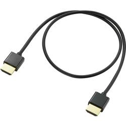 SpeaKa Professional HDMI kabel Zástrčka HDMI-A, Zástrčka HDMI-A 0.50 m černá SP-9070576 4K UHD, Audio Return Channel, pozlacené kontakty HDMI kabel