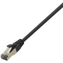 LogiLink CQ8033S RJ45 síťové kabely, propojovací kabely CAT 8.1 S/FTP 1.00 m černá bez halogenů 1 ks