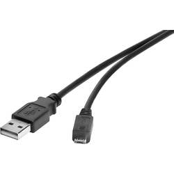 USB 2.0 Renkforce RF-4463073, 0.15 m, černá