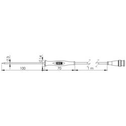 Greisinger GF 1T vpichovací sonda -70 do 250 °C typ senzoru Pt1000