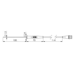 Greisinger GF 1T-E1.5 vpichovací sonda -70 do 250 °C typ senzoru Pt1000