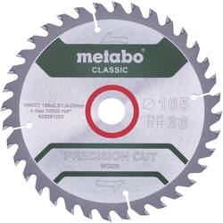 Metabo Precision cut Wood - Classic 165X20 Z42 WZ 5° 628027000 tvrdokovový pilový kotouč 165 x 20 x 1.2 mm Počet zubů (na palec): 42 1 ks