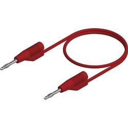 SKS Hirschmann MVL F 2/25 měřicí kabel lamelová zástrčka 2 mm lamelová zástrčka 2 mm 25.00 cm červená 1 ks