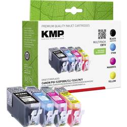 KMP Ink náhradní Canon PGI-525PGBK, CLI-526C, CLI-526M, CLI-526Y kompatibilní kombinované balení černá, azurová, purppurová, žlutá C81V 1513,0050