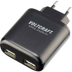 VOLTCRAFT SPAS-2400/2+ USB nabíječka 24 W do zásuvky (230 V) Výstupní proud (max.) 4800 mA USB Počet výstupů: 2 x