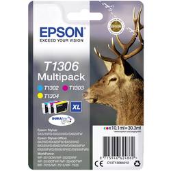 Epson Ink T1306 originál kombinované balení azurová, purppurová, žlutá C13T13064012