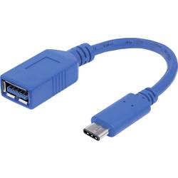 Manhattan USB 2.0, USB 3.0 adaptér [1x USB 3.2 gen. 1 zásuvka A - 1x USB-C® zástrčka] 353540 15.00 cm jednoduché stínění, fóliové stínění