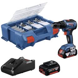 Bosch Professional GSR 18V-55 aku vrtací šroubovák 18 V, 4.0 Ah Li-Ion, 06019H5209, vč. 2x aku, vč. nabíječky, vč. příslušenství, bezkartáčové