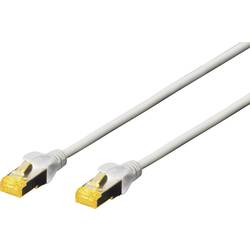 Digitus DK-1644-A-070 RJ45 síťové kabely, propojovací kabely CAT 6A S/FTP 7.00 m šedá bez halogenů, kroucené páry , s ochranou, samozhášecí 1 ks