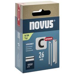 Novus Tools 042-0804 sponky s úzkým hřbetem Typ 4 1000 ks Rozměry (d x š x v) 26 x 6.1 x 26 mm