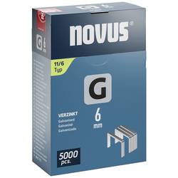 Novus Tools 042-0765 svorky z plochého drátu Typ 11 5000 ks Rozměry (d x š x v) 6 x 10.6 x 6 mm