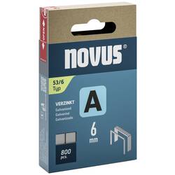 Novus Tools 042-0776 svorky z jemného drátu Typ 53 800 ks Rozměry (d x š x v) 6 x 11.3 x 6 mm