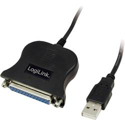 LogiLink USB kabel [1x USB 1.1 zástrčka A - 1x D-SUB zásuvka 25pólová] UA0054 1.50 m