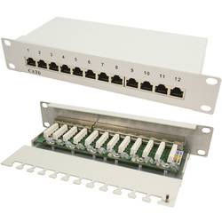 LogiLink NP0041 12 portů síťový patch panel 254 mm (10) CAT 6 1 U osazený