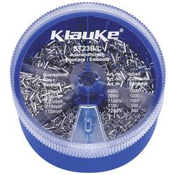 Klauke ST23B sada dutinek 0.25 mm², 0.34 mm², 0.5 mm², 0.75 mm², 1 mm² bez izolace stříbrná 4000 díly