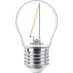 Philips Lighting 76425800 LED Energetická třída (EEK2021) F (A - G) E27 kapkový tvar 1.4 W = 15 W teplá bílá (Ø x d) 4.5 cm x 7.8 cm 1 ks