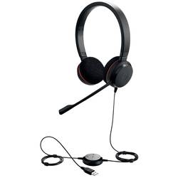 Jabra Evolve 20 Sluchátka On Ear kabelová, 4999-823-109, stereo, černá, Redukce šumu mikrofonu