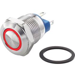 TRU COMPONENTS TC-GQ12-AF-10E/J/R/12V/S, TC-7494652 tlačítkový spínač antivandal, 12 mm, 48 V/DC, 2 A, 1 ks