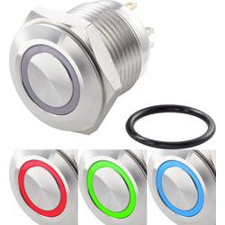 TRU COMPONENTS TC-GQ16F-10E/42RGB/, TC-7494616 tlačítkový spínač antivandal, 16 mm, 48 V/DC, 2 A, 1 ks