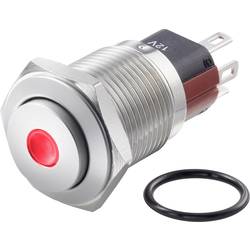 TRU COMPONENTS TC-GQ16-KH-11ZD/J/R/12V/S, TC-7494980 tlačítkový spínač antivandal, 16 mm, 48 V/DC, 2 A, 1 ks