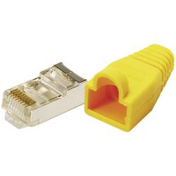 LogiLink MP0015 Konektor RJ45 CAT 5e, stíněný MP0015 zástrčka, rovná počet pólů: 8P8C žlutá 100 ks