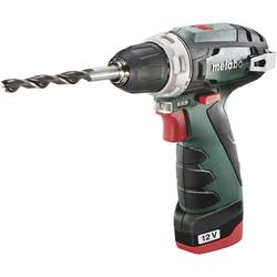 Metabo PowerMaxx BS Basic aku vrtací šroubovák 12 V, 2.0 Ah Li-Ion, 600984000, vč. 2x aku, vč. nabíječky