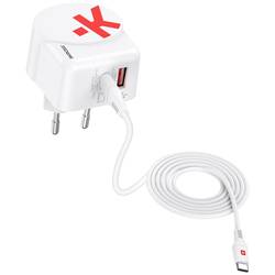 Skross Euro USB Charger AC45PD + USB-C cable USB nabíječka 45 W vnitřní, do zásuvky (230 V) Výstupní proud (max.) 4.05 A USB 3.2 gen. 1 zásuvka A, USB 3.0