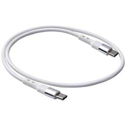 Akyga USB kabel USB-C ® zástrčka, USB-C ® zástrčka 0.50 m bílá AK-USB-39