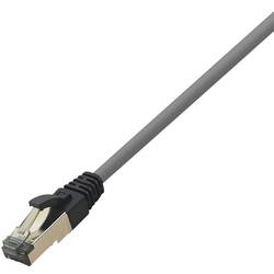 LogiLink CQ8032S RJ45 síťové kabely, propojovací kabely CAT 8.1 S/FTP 1.00 m světle šedá bez halogenů 1 ks