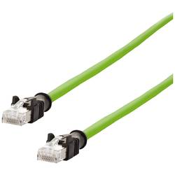 Metz Connect 142M2X55050 RJ45 síťové kabely, propojovací kabely CAT 6A S/FTP 5.00 m zelená krytí PUR, odolné proti kyselinám, odolné proti ozonu, odolné proti