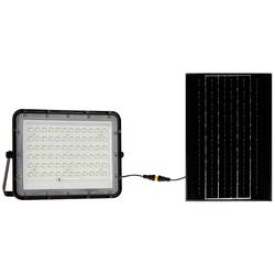 V-TAC VT-120W LED reflektor, solární modul 15 W, denní bílá, černá, 7826