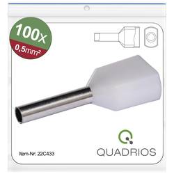 Quadrios 22C433 dutinka 0.5 mm² částečná izolace bílá 1 sada