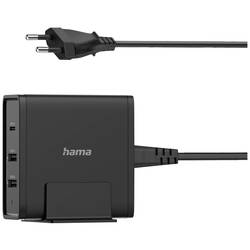 Hama USB nabíjecí hub 65 W vnitřní Výstupní proud (max.) 3000 mA USB A, USB-C® Počet výstupů: 3 x