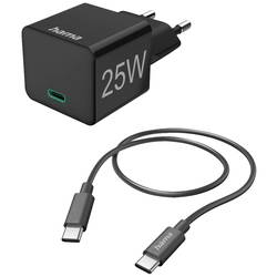 Hama USB nabíječka 25 W vnitřní, do zásuvky (230 V) Výstupní proud (max.) 3000 mA USB-C® Počet výstupů: 1 x