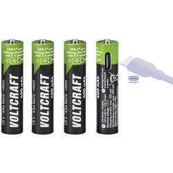 VOLTCRAFT VC-AAA400USB USB-C® akumulátor Li-Ion 400 mAh 1.5 V 4 ks