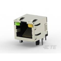 TE Connectivity TE AMP MODULAR JACKS - INVERTED AND LEDS, 2-406549-5, 1 ks