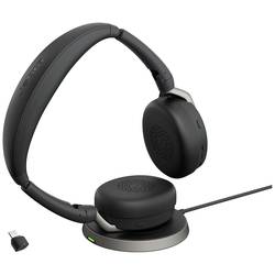 Jabra Evolve2 65 Flex Link380c UC + pad Sluchátka On Ear Bluetooth®, 26699-989-889, stereo, černá, Potlačení hluku