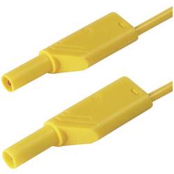 SKS Hirschmann MLS WS 50/1 ge bezpečnostní měřicí kabely lamelová zástrčka 4 mm lamelová zástrčka 4 mm 0.50 m žlutá 1 ks