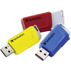 Verbatim V Store N CLICK USB flash disk 16 GB žlutá, červená, modrá 49306  USB 3.2 Gen 1 (USB 3.0)