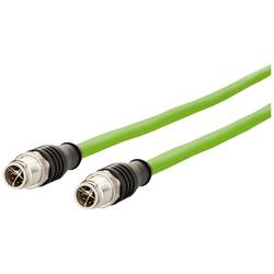 Metz Connect 142M2X11050 M 12 síťové kabely, propojovací kabely CAT 6A S/FTP 5.00 m zelená krytí PUR, odolné proti kyselinám, odolné proti ozonu, odolné proti