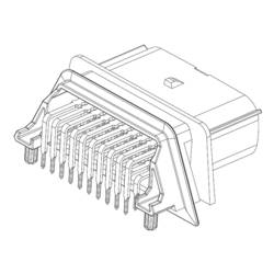 Molex 348302002 MX150 RA Header 348302002 Molex Množství: 1 ks