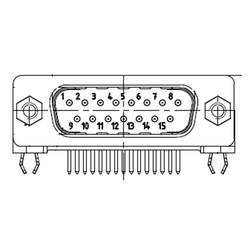 Molex 1731091909 zástrčka D-SUB Pólů: 37 pájecí piny 1 ks