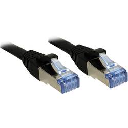 LINDY 47178 RJ45 síťové kabely, propojovací kabely CAT 6A S/FTP 1.50 m černá s ochranou 1 ks