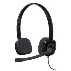 Logitech H151 Sluchátka On Ear kabelová, 981-000589, stereo, černá, Redukce šumu mikrofonu, Potlačení hluku